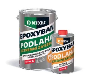 DETECHA Epoxyban - epoxidová dvojzložková farba na betón 2,5 kg ral 7011 - oceľová sivá