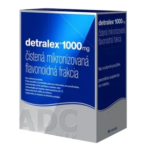 Detralex 1000 mg perorálna suspenzia vo vrecku sus poc 1000 mg (vre.PES/Al/PE) 1x30 ks