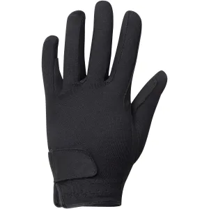 Detské jazdecké rukavice basic čierne ČIERNA 8-10 r