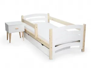 Detská posteľ Mela 80x160 cm Rošt: S lamelovým roštom, Matrac: Matrac COMFY HR 10 cm