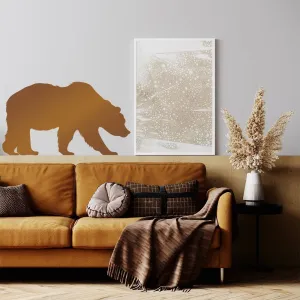 Nálepka na stenu Animals - medveď Z070