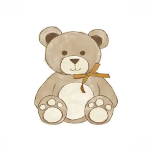 Nálepka na stenu Teddy - medvedík DK240 #4043903