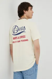 Bavlnené tričko Deus Ex Machina béžová farba, s potlačou #275513