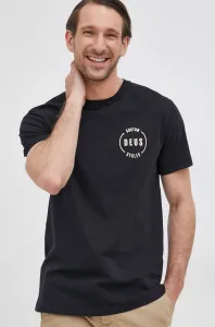 Bavlnené tričko Deus Ex Machina čierna farba, melanžové #4639047