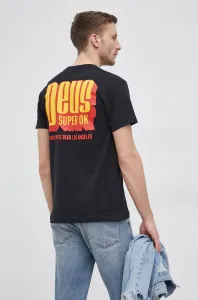 Bavlnené tričko Deus Ex Machina čierna farba, s potlačou #194327
