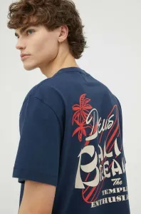Bavlnené tričko Deus Ex Machina tmavomodrá farba, s potlačou #8658733