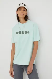 Bavlnené tričko Deus Ex Machina tyrkysová farba, #276936