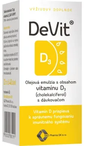 DeVit olejová suspenzia s obsahom vitamínu D3, 20ml