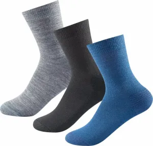 Devold DAILY MERINO MEDIUM SOCK 3PK Detské ponožky, sivá, veľkosť #423775
