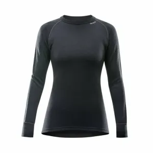 Devold EXPEDITION WOMAN SHIRT Dámske vlnené tričko, čierna, veľkosť #380868