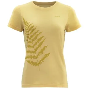Devold BREGNE MERINO 150 TEE Dámske tričko, žltá, veľkosť #9492459