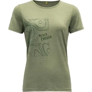 Devold HELLESYLT MERINO 130 TEE Dámske tričko, zelená, veľkosť