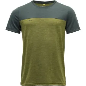 Devold NORANG MERINO 150 Pánske tričko, tmavo zelená, veľkosť #6541235