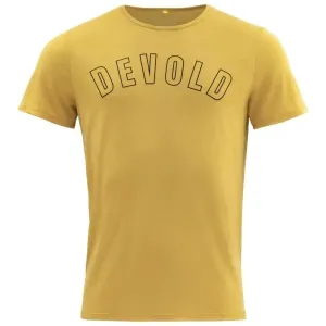 Devold UTLADALEN MERINO 130 Pánske tričko, žltá, veľkosť #9492957