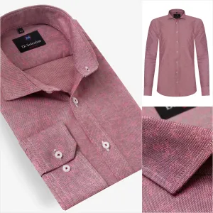 Ružová pánska košeľa s kvetinovým vzorom NaplesSLIM #1961150