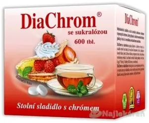 DiaChrom nízkokalorické sladidlo so sukralózou 600tbl