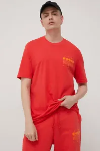 Bavlnené tričko Diadora červená farba, s potlačou #217294