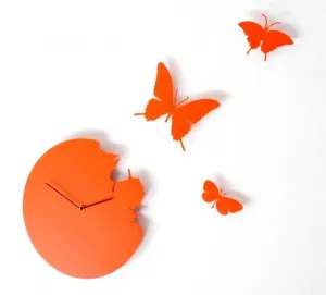 Hodiny Diamantini & Domeniconi Butterfly orange 40cm