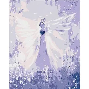 Diamondi – ANJELI OD LENKY – EMBRACE ANGEL, 40 × 50 cm, napnuté plátno na rám
