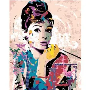 Diamondi – AUDREY HEPBURN, 40 × 50 cm, bez rámu a bez napnutého plátna