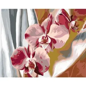 Diamondi – Diamantové maľovanie – RUŽOVÁ ORCHIDEA, 40 × 50 cm, vypnuté plátno na rám