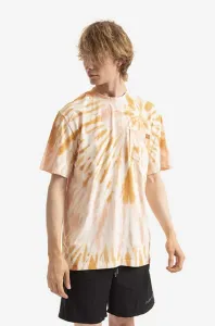 Bavlnené tričko Dickies DK0A4XNZC38-goldenOCHR, oranžová farba, vzorované