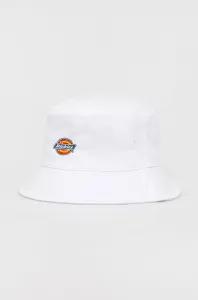 Bavlnený klobúk Dickies biela farba, bavlnený