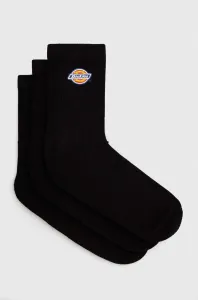 Ponožky Dickies 3-pak DK0A4Y9OBLK1-BLACK, pánske, čierna farba #5032489