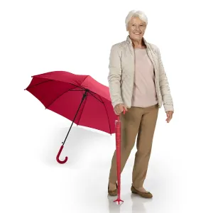 Die moderne Hausfrau Samostatně stojící deštník s odkapávačem, červený