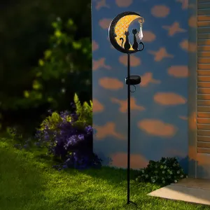 Die moderne Hausfrau Solární zahradní zápich Kočičí přátelé