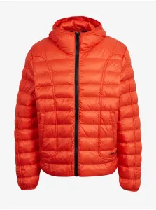 Red Men's Quilted Winter Jacket Diesel - Men's #3770833