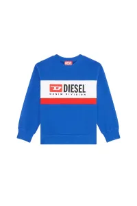 Mikina Diesel Lstreapydiv Over Sweaters Modrá 12Y