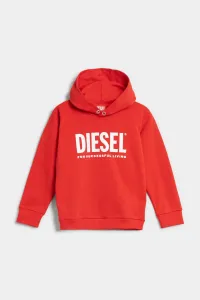 Mikina Diesel Sdivision-Logox Over Sweat-Shirt Červená 6Y