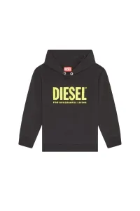 Mikina Diesel Sdivision-Logox Over Sweat-Shirt Čierna 10Y