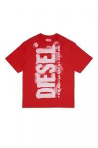 Tričko Diesel Tjuste16 Over T-Shirt Červená 12Y