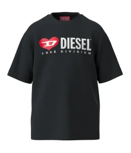 Tričko Diesel Tovez Over T-Shirt Čierna 10Y