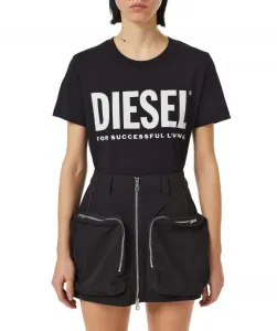 Tričko Diesel T-Sily-Ecologo T-Shirt Čierna Xs