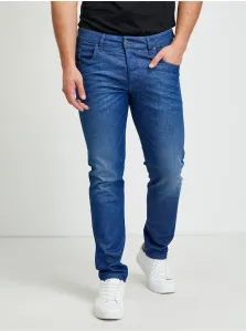 Blue Men's Slim Fit Diesel Bazer Jeans - Men's #665306