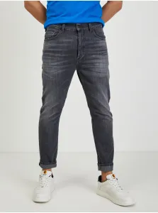 Dark Grey Mens Skinny Fit Jeans Diesel Eetar - Men
