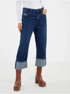 Navy Blue Women's Straight Fit Diesel Jeans - Women's #8203996