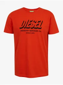 Tričká s krátkym rukávom pre mužov Diesel - červená #602182