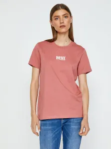 Women's Pink T-Shirt Diesel Sily - Women #641592