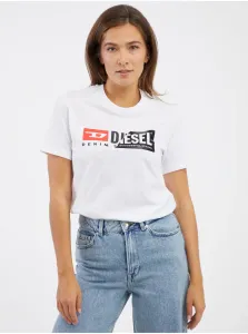 Biele dámske tričko Diesel #8163187