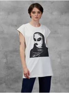 White women's elongated T-shirt Diesel - Women #637768