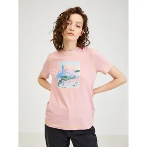 Light Pink Women T-Shirt Diesel - Women #5087839