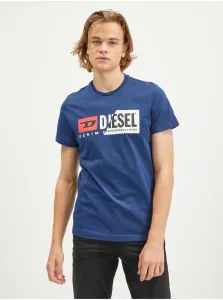 Tmavomodré pánske tričko Diesel #7588251