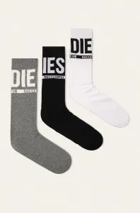Ponožky Diesel SKM-RAY-THREE PACK pánske, čierna farba, 00SAYJ.0QATV