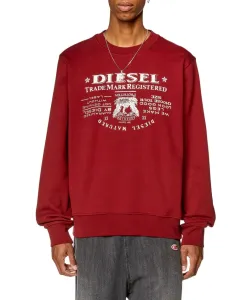 Mikina Diesel S-Ginn-L2 Sweat-Shirt Červená Xl