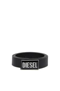 Opasok Diesel Diesel Logo B-Glossy Belt Čierna 90