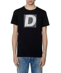 Tričko Diesel T-Diegor-Col T-Shirt Čierna Xxxl